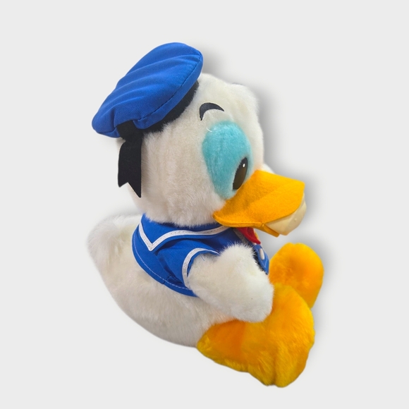 1970s NWT Disney Plush Doll Vintage Donald Duck "25cm" Retro Sun and Star Rare - Picture 2 of 9